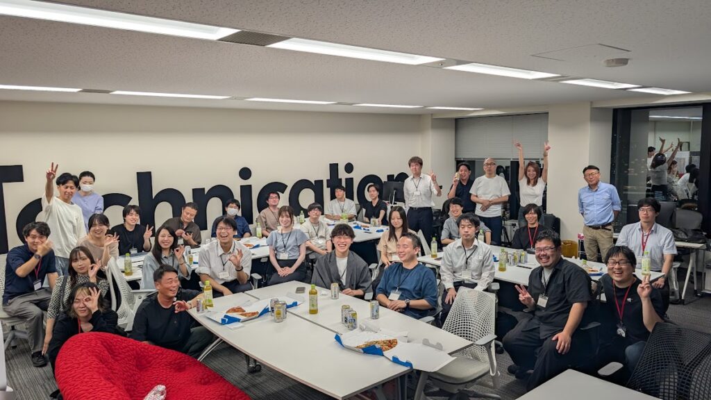 エンジニアコミュニティORIONのLT会参加者の集合写真です。